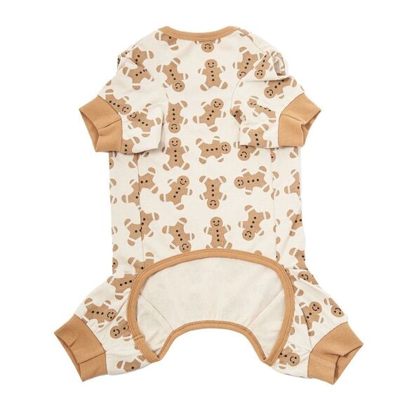 Vibrant Life Gingerbread Christmas Holiday Themed Pet Dog Pajamas Size M NEW - Picture 4 of 9